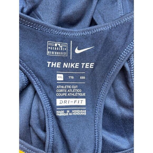 Nike San‎ Diego Padres Navy Wordmark Legend Racerback Tank Top - Picture 3 of 5